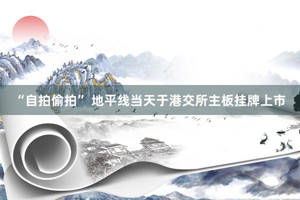 “自拍偷拍” 地平线当天于港交所主板挂牌上市