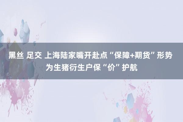 黑丝 足交 上海陆家嘴开赴点“保障+期货”形势 为生猪衍生户保“价”护航
